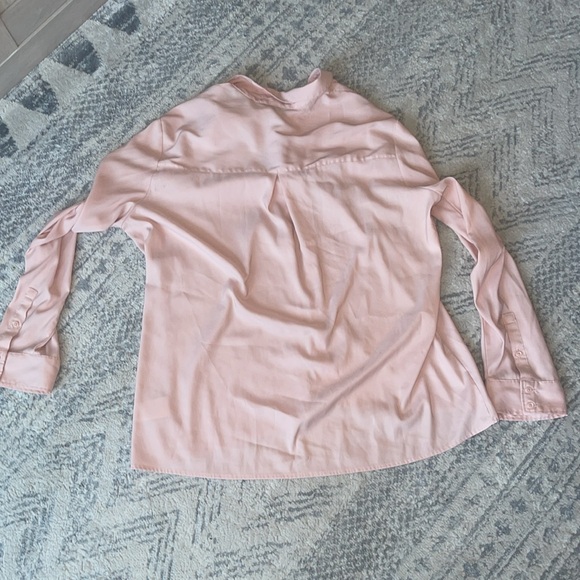 Express XL button down pink peach long sleeve office work shirt - Picture 5 of 5
